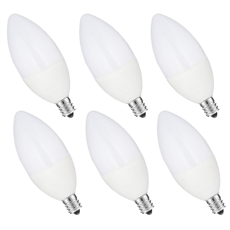 60 Watt LED Non-Dimmable Light Bulb E12/Candelabra, 3000K