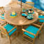 Oxford 67In Round Dining Table -Teak