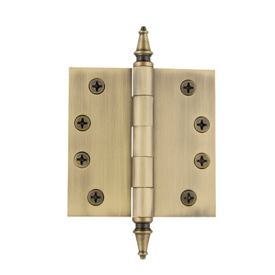 4'' x 4'' Brass Butt Bearing Hinge
