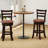 26” Counter Height Swivel Barstools Set of 4 with Back, Faux Leather Seat for Pub-251253373-251253372