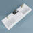 60" Solid Surface Double Bathroom Vanity Top In White With Sink