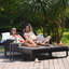 Deance Outdoor Fabric Unity Double Sunlounger-626395514-626395451