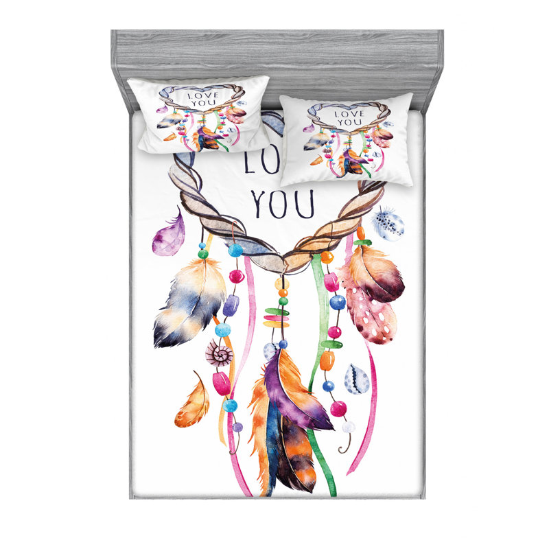Microfiber Sheet Set, Queen Sheet Set with Fitted Sheet