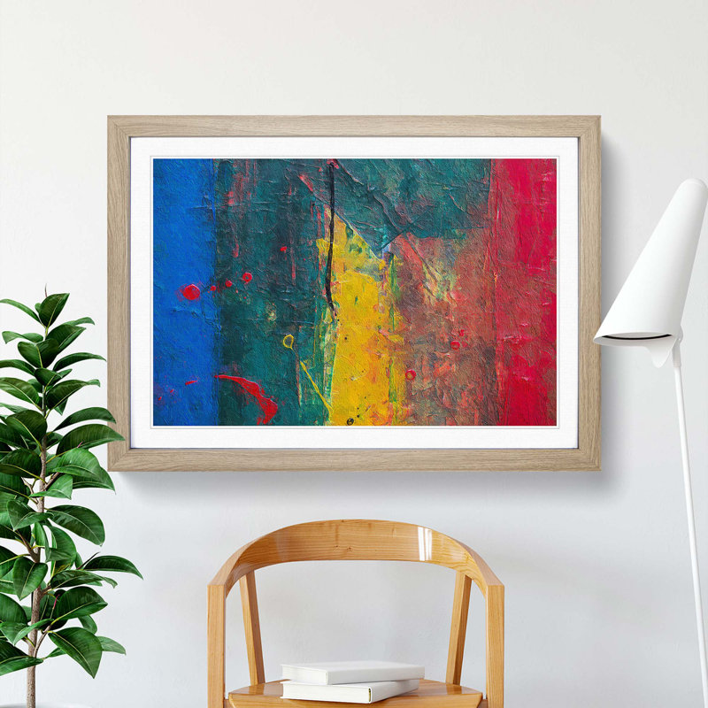 Abstract Vol.190 by S.Johnson - Framed Print, 33cm H x 45cm W x 2cm D, Oak Framed