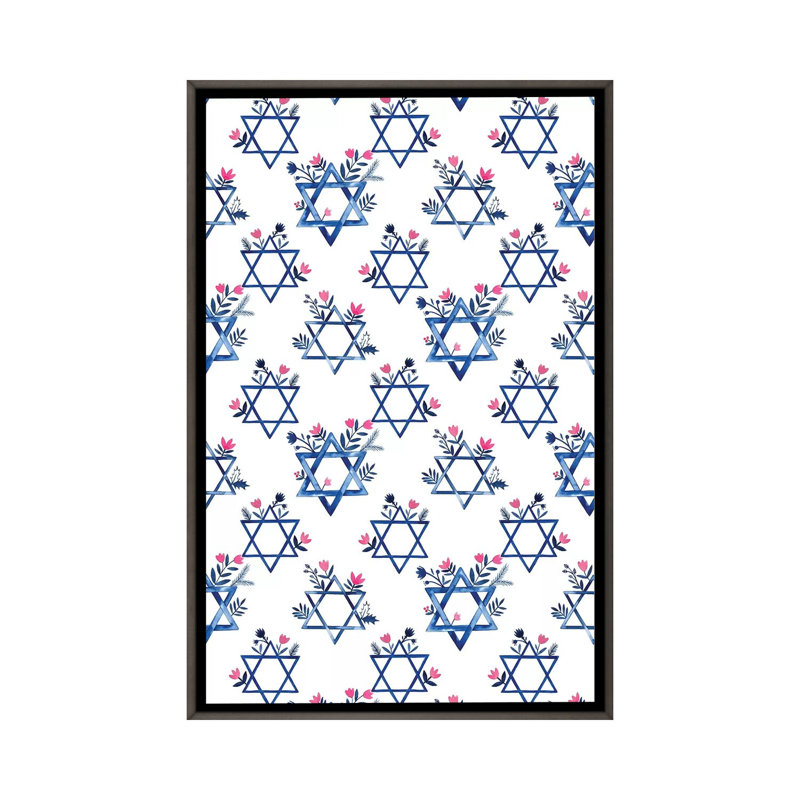 Collection de boho Hanoukka E par Grace Popp-impression d’art graphique, H 26 po x l 18 po x 1,5 po, Pas de tapis