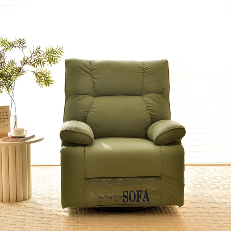 Simple fashion lazy rotation leisure sofa recliner, Green