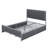 Metal Frame Upholstered Bed with 4 Drawers-93672581-93672580