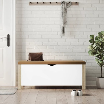 Banc de rangement en similicuir Atalfo