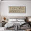 Très grande impression murale abstraite minimaliste - ligne neutre beige et noire, art contemporain contemporain pour le salon ou la chambre à coucher, assemblage requis (assemblage requis)-117800220