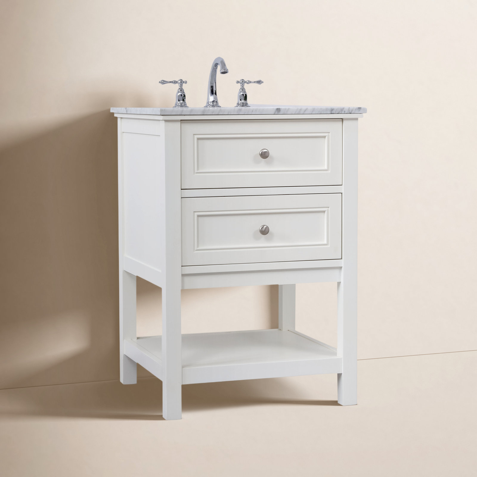 Bonsai 24'' Single Bathroom Vanity, White