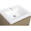 Meuble-lavabo de salle de bain flottant 24 po, finition chêne naturel, plateau en résine, tiroirs à fermeture en douceur pour meuble-lavabo avec lavabo, armoire à tiroirs, Flash