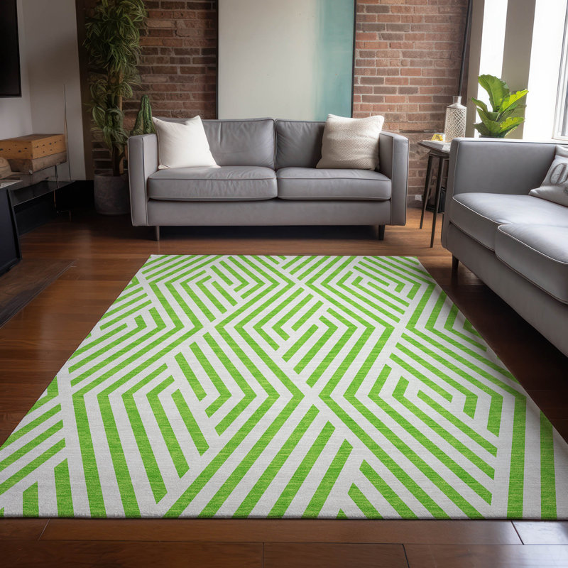 Tapis intérieur / extérieur en polyester tissé à la machine Altair, Rectangle 2 pi 6 po x 3 pi 10 po