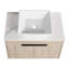 Meuble-lavabo mural simple 29,5 po avec lavabo en chêne blanc