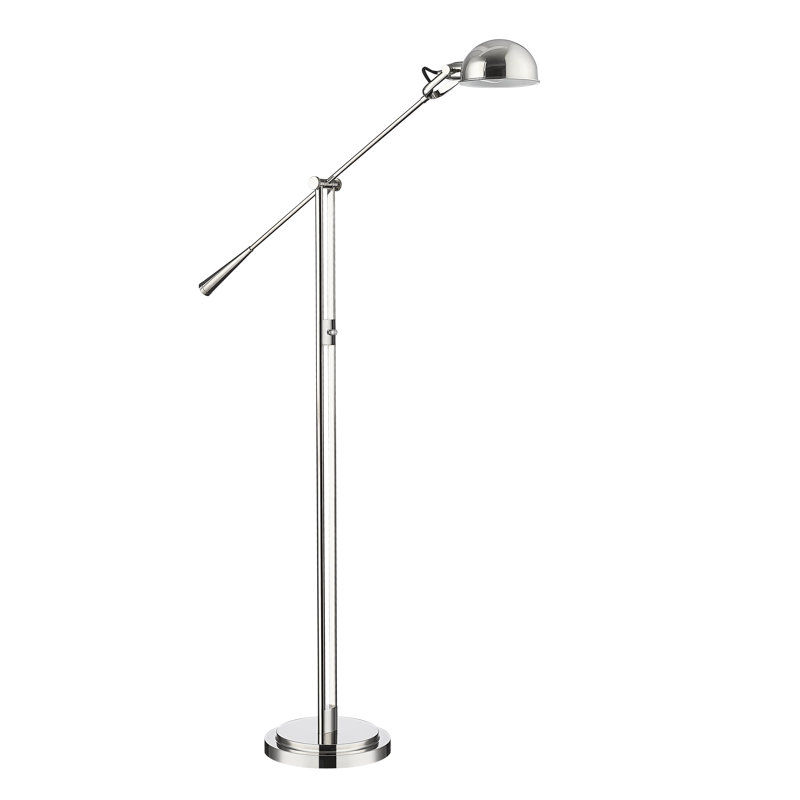 Lampe de travail / lecture sur pied 82,5 po Premkumar, Nickel poli