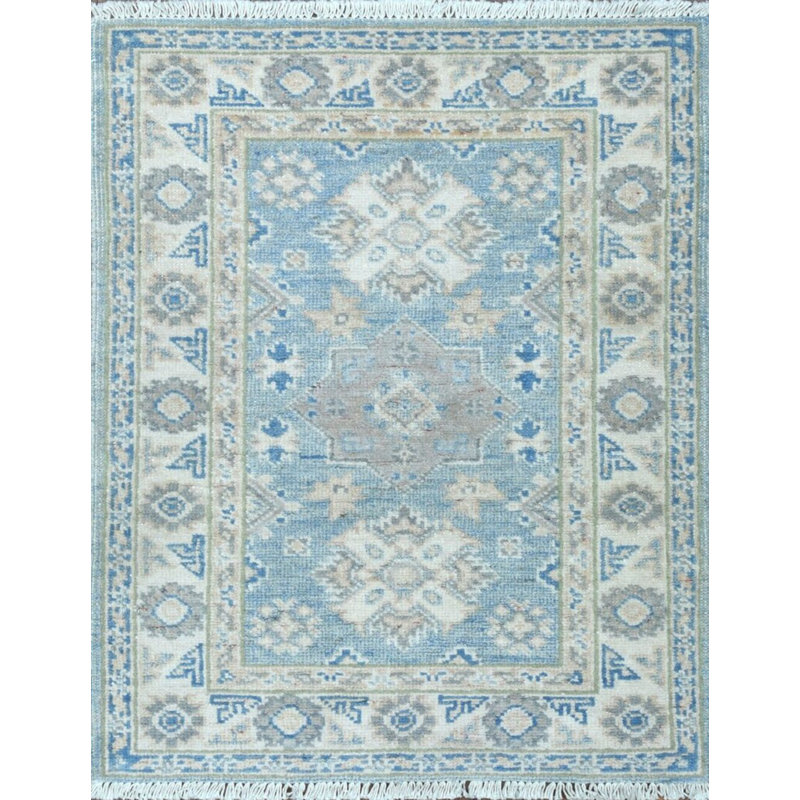 Traditional, Transitional One-of-a-Kind Rectangle 2' X 2'1" Hand Knotted Area Rug