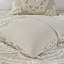 Mini ensemble de couvre-lit touffeté en coton et médaillon à franges-122602136-122602138
