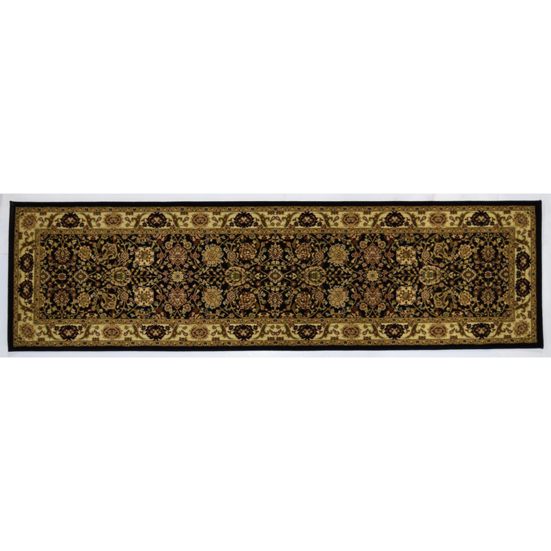 Gloucester Gilded Loom Oriental Black Area Rug, Runner 2'3" x 7'1