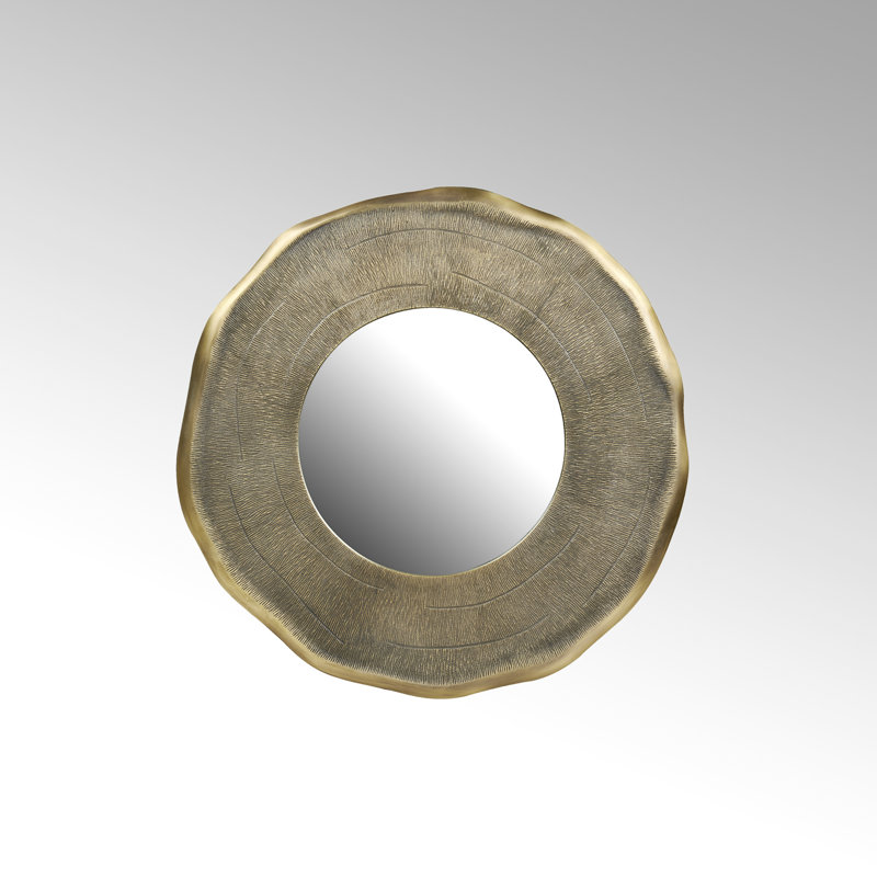 Siddharta Metal Wall Mirror, 60.5 cm H x 60.5 cm W, Bronze