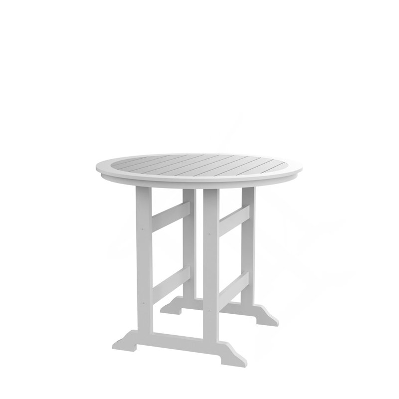 Table de bar en PEHD, table de salle à manger, ensemble de bar de patio, table à hauteur de comptoir pour l'extérieur