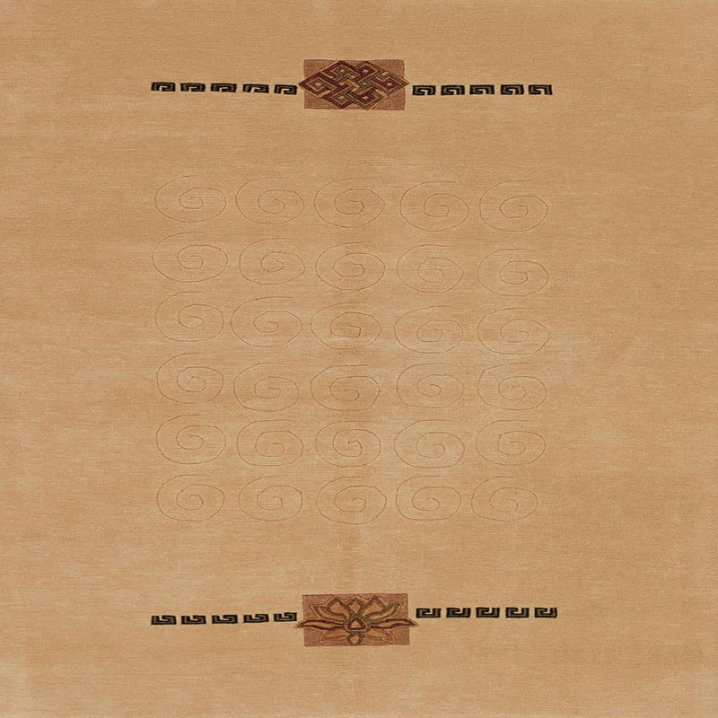 Abstract Indoor Rug, Square 4'