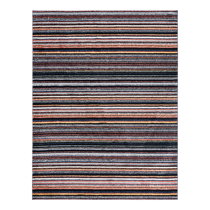 Prentice Striped Indoor Rug, Rectangle 9'10" x 13'