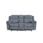 Ensemble de salon inclinable en velours bicolore 3 pièces Zubaida