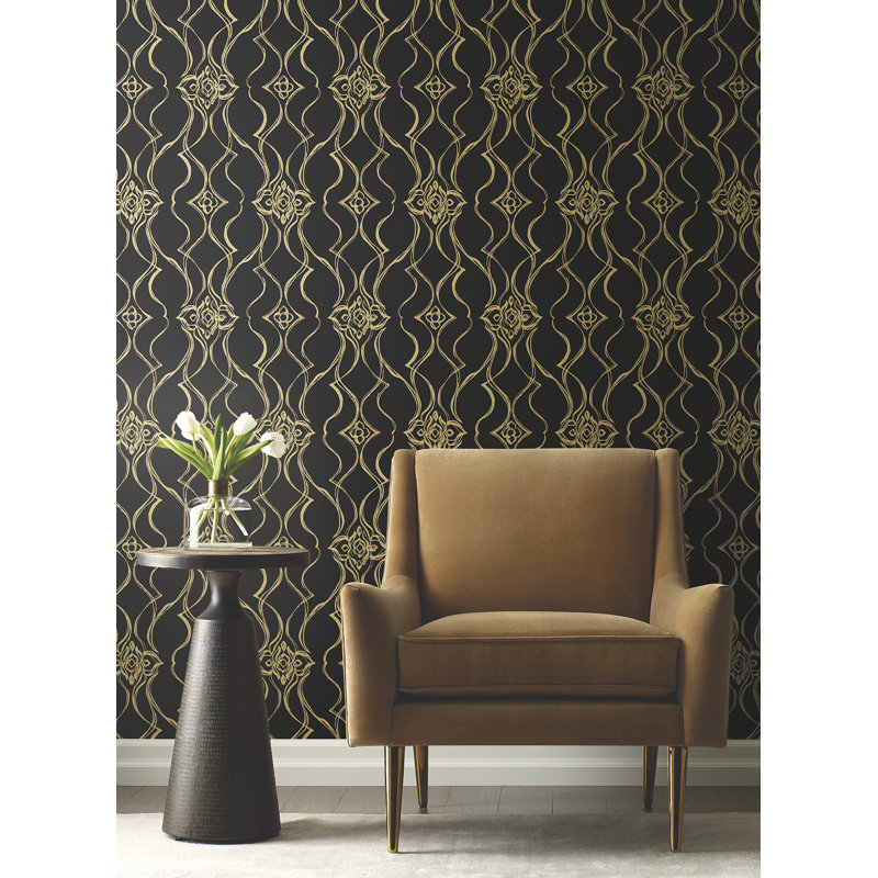 Papier peint pirouette, Noir