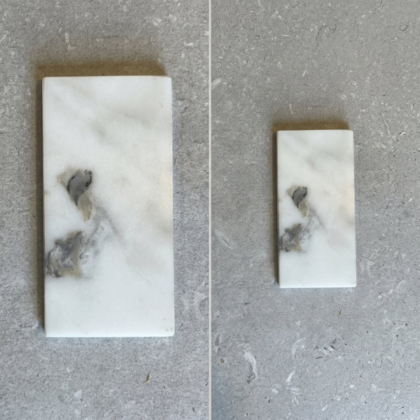 Calacatta 3x6 Honed Marble Subway Tile