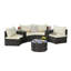 Ensemble de canapé modulaire 7 pièces avec table basse 7 pièces-731863938