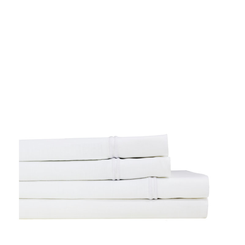 Ensemble de draps Benin, Ensemble de draps pour grand lit + un drap-housse , Blanc