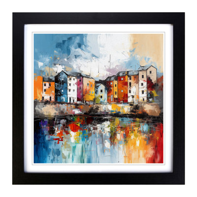 City Of Galway Abstract Art No.3 - Framed Print