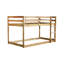Lit simple au-dessus d'un lit mezzanine avec - Facile à grimper pour du bois massif et un sommeil paisible-214701100