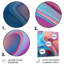 Transitionnel rose et bleu formes I - art mural abstrait sur toile en métal-868305925