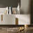 78.7'' Media Console with 3 Drawers, white Colour, Sintered Stone Table-top