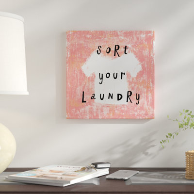 «Laundry Rules III», art textuel sur toile