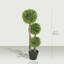 Ensemble d'arbres topiaires artificiels en forme de buis 3 pi 3 pièces, vert