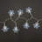 Battery Operated LED Mini Snowflake String Lights - 2 Piece