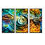 Sentiers de vitrail - ensemble d'art mural encadré abstrait en toile de 3-983428938-983428939
