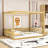 Wooden Canopy Floor Bed With Fence-1985284434-1985284432