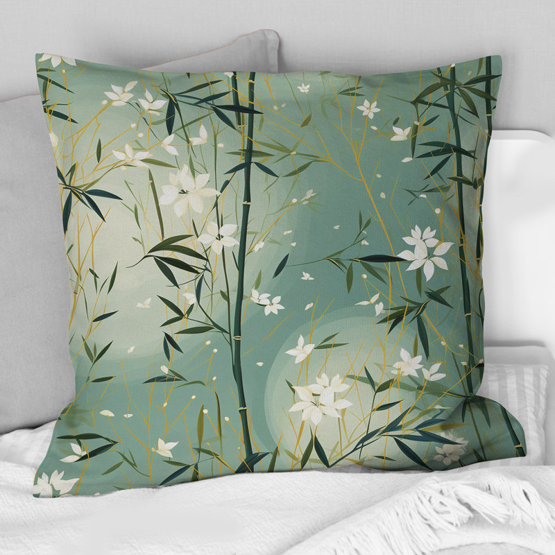 Coussin Bamboo Zen Haven II - Oriental, H 18 po x l 18 po