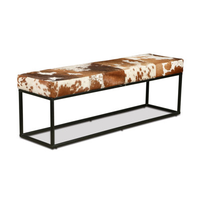 Genuine Leather Upholstered Bench by 17 Stories
