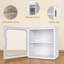 Ensemble de 3 bacs de rangement empilables, boîtes pliantes, organisateur, armoire pliable avec 2 tiroirs, portes, couvercle pour la chambre à coucher, le salon, le bureau