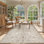 Goldene Morris Inspired Woodland Animal Washable Area Rug with Non-Slip Backing for Living Room, Bedroom and Kids room