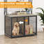 42.5 Inch Dog Crate Furniture With Shelves