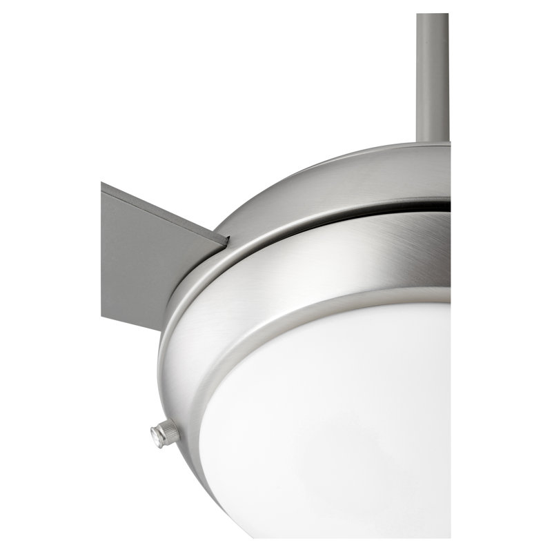 Nayha 52'' Ceiling Fan with Light Kit, Satin Nickel with Silver and Weathered Gray Blades