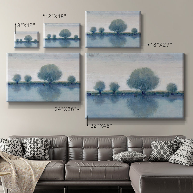 Toile tendue avec châssis de qualité supérieure Afprès Reflection II - prête à être accrochée, H 8 po x l 12 po