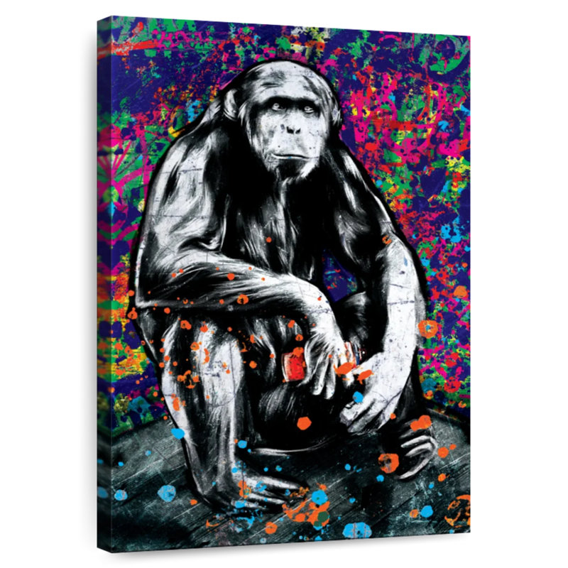 Brampt Hip Monkey, 39" H x 26" W