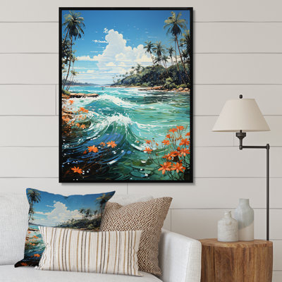 «Batravil Palm Trees Palms III», reproduction sur toile
