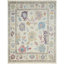 Colorburst Oushak Hand Knotted Area Rug in Ivory