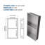 13" X 25" Stainless Steel Shower Niche Double Shelf, Brushed Nickel-875843525